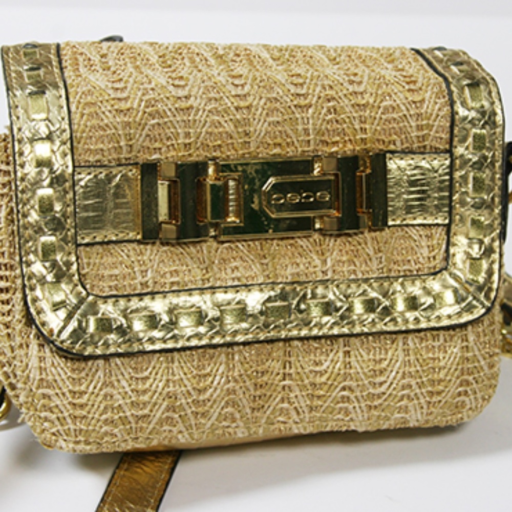 Name Brand Gold crossbody purse